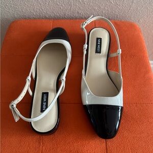 Nine West Two-Tone Slingback Flats